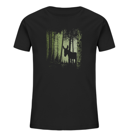 Esel im Zwielicht-Wald - Kids Organic Shirt