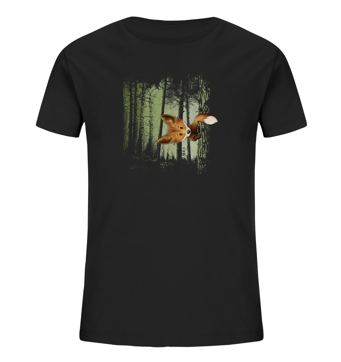 Fuchs im Zwielicht-Wald - Kids Organic Shirt