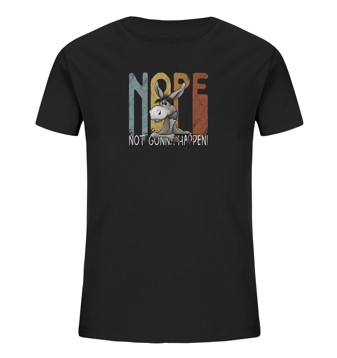 Nope | bockiger Esel - Kids Organic Shirt