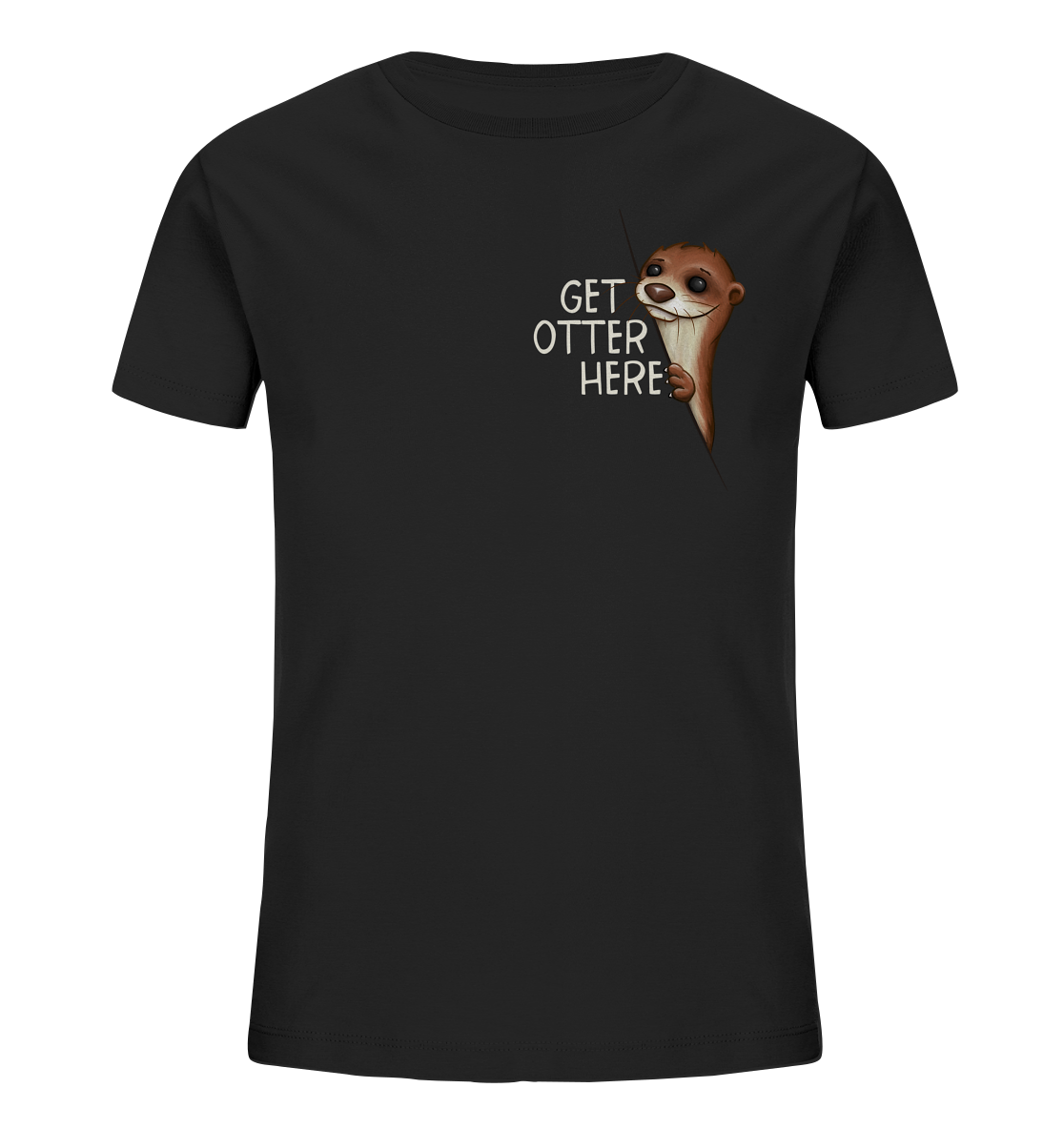 Get Otter Here | Lustiger Otter Kalauer - Kids Organic Shirt