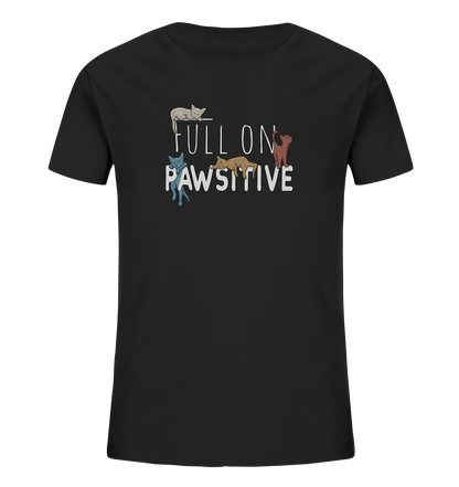 Full On Pawsitive! Gechillte Katzen - Kids Organic Shirt