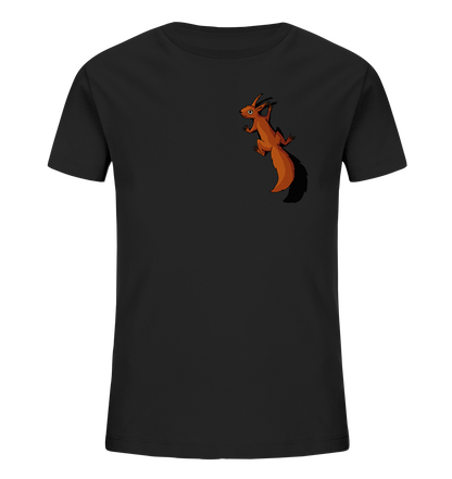 Süßes Eichhörnchen klettert - Kids Organic Shirt