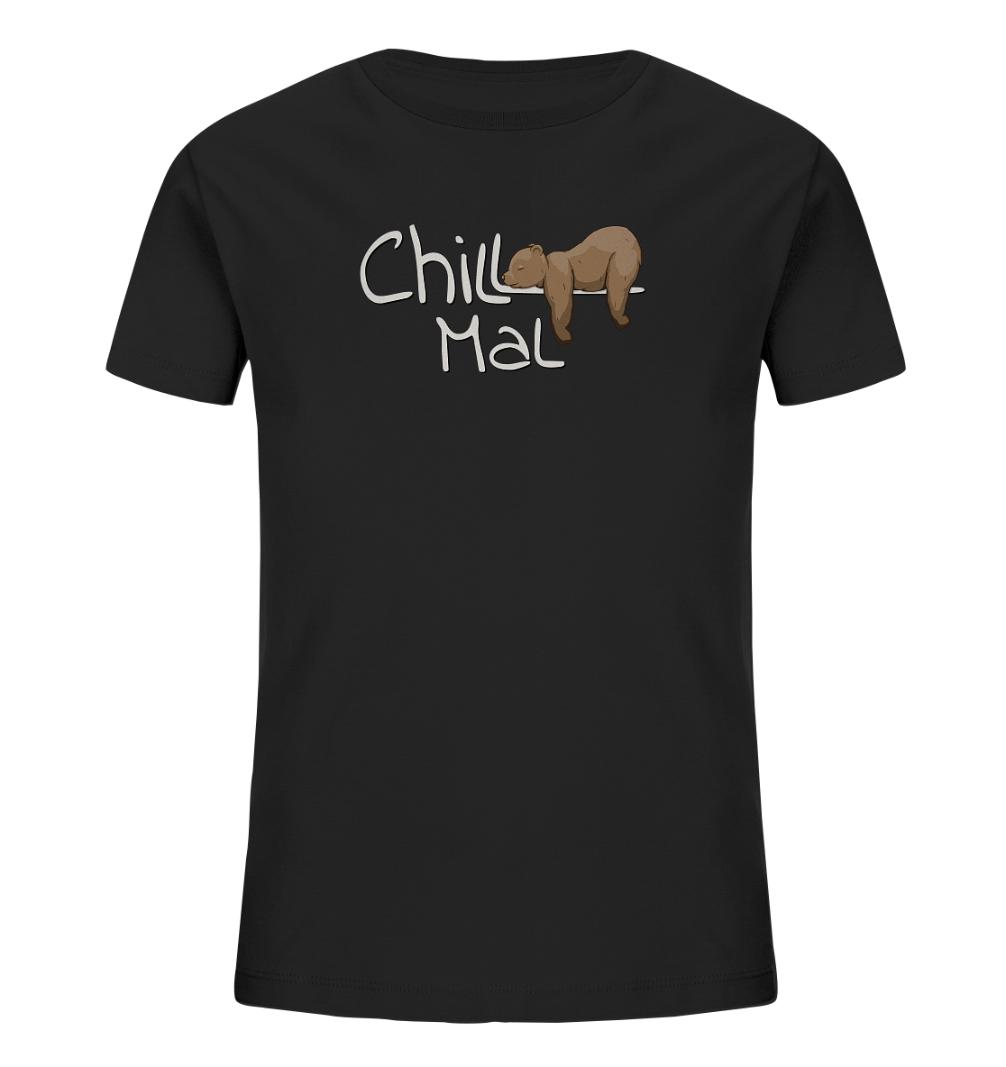 Chill Mal schläfriger Braunbär - Kids Organic Shirt