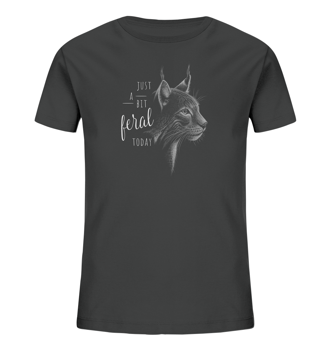 Just A Bit Feral Today! Wildkatze - Kids Organic Shirt