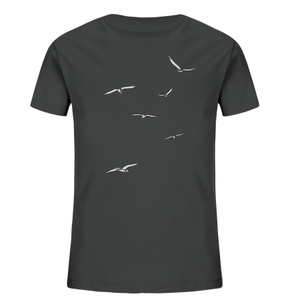 Vogelschwarm – Traum vom Fliegen - Kids Organic Shirt