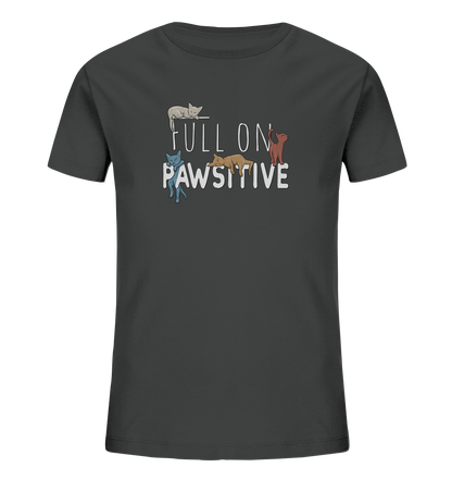 Full On Pawsitive! Gechillte Katzen - Kids Organic Shirt