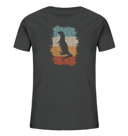 Retro Otter Fischotter Silhouette - Kids Organic Shirt