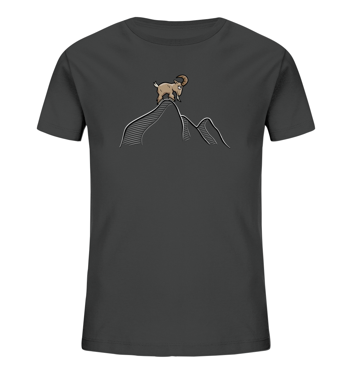 Ziegenbock in den Bergen - Kids Organic Shirt