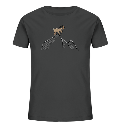 Ziegenbock in den Bergen - Kids Organic Shirt