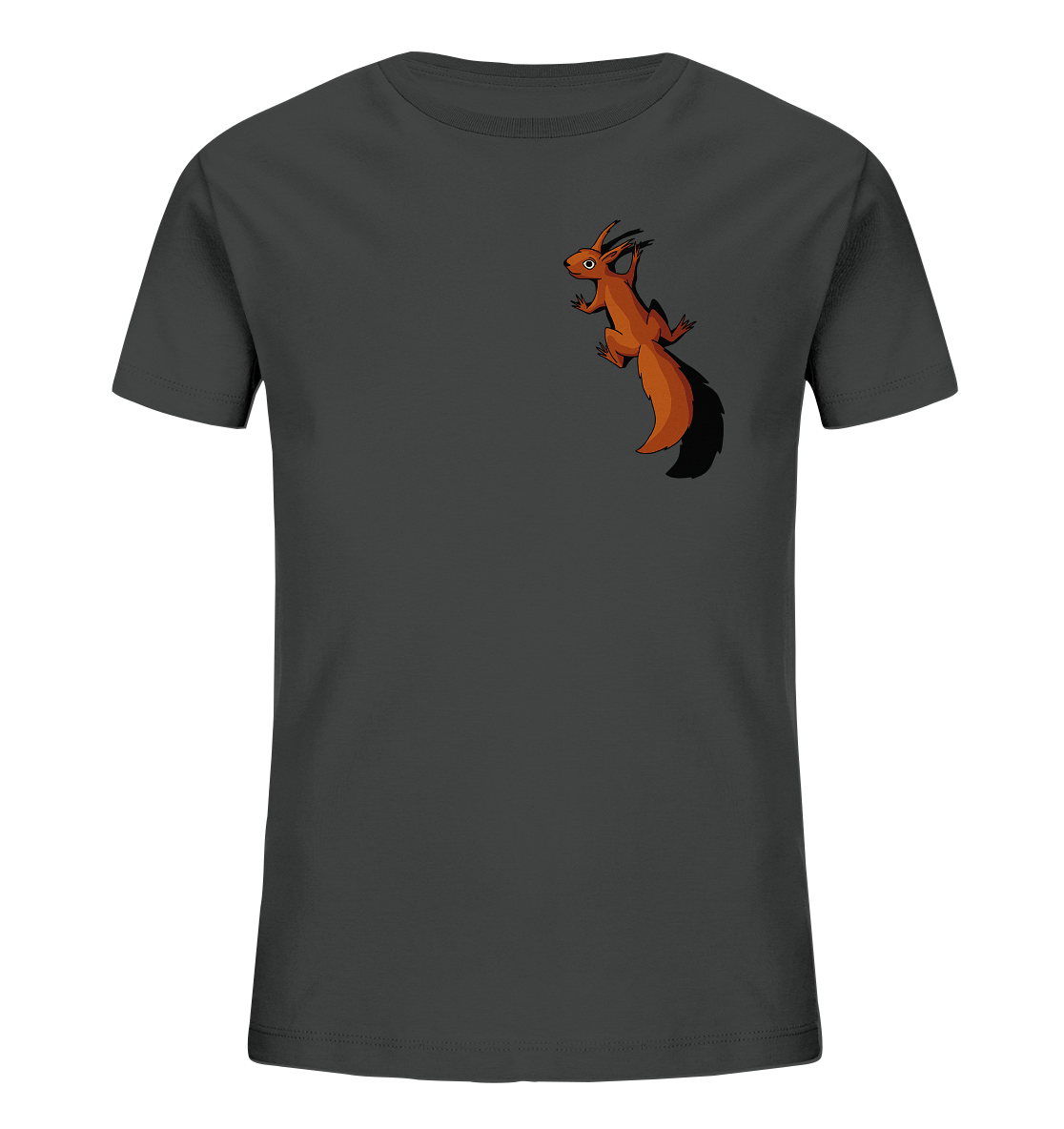 Süßes Eichhörnchen klettert - Kids Organic Shirt
