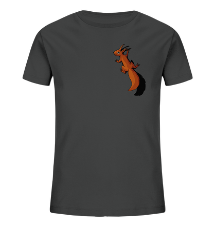 Süßes Eichhörnchen klettert - Kids Organic Shirt