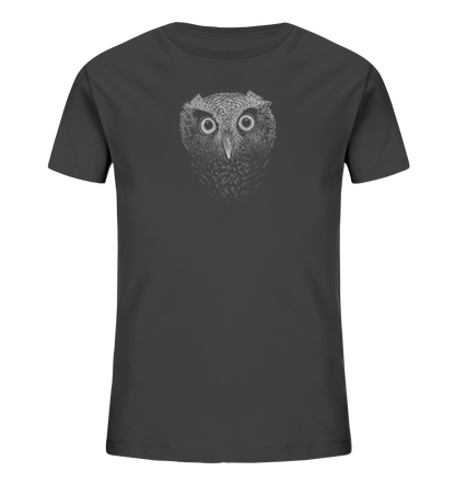 Eule Kritzelkunst Illustration - Kids Organic Shirt