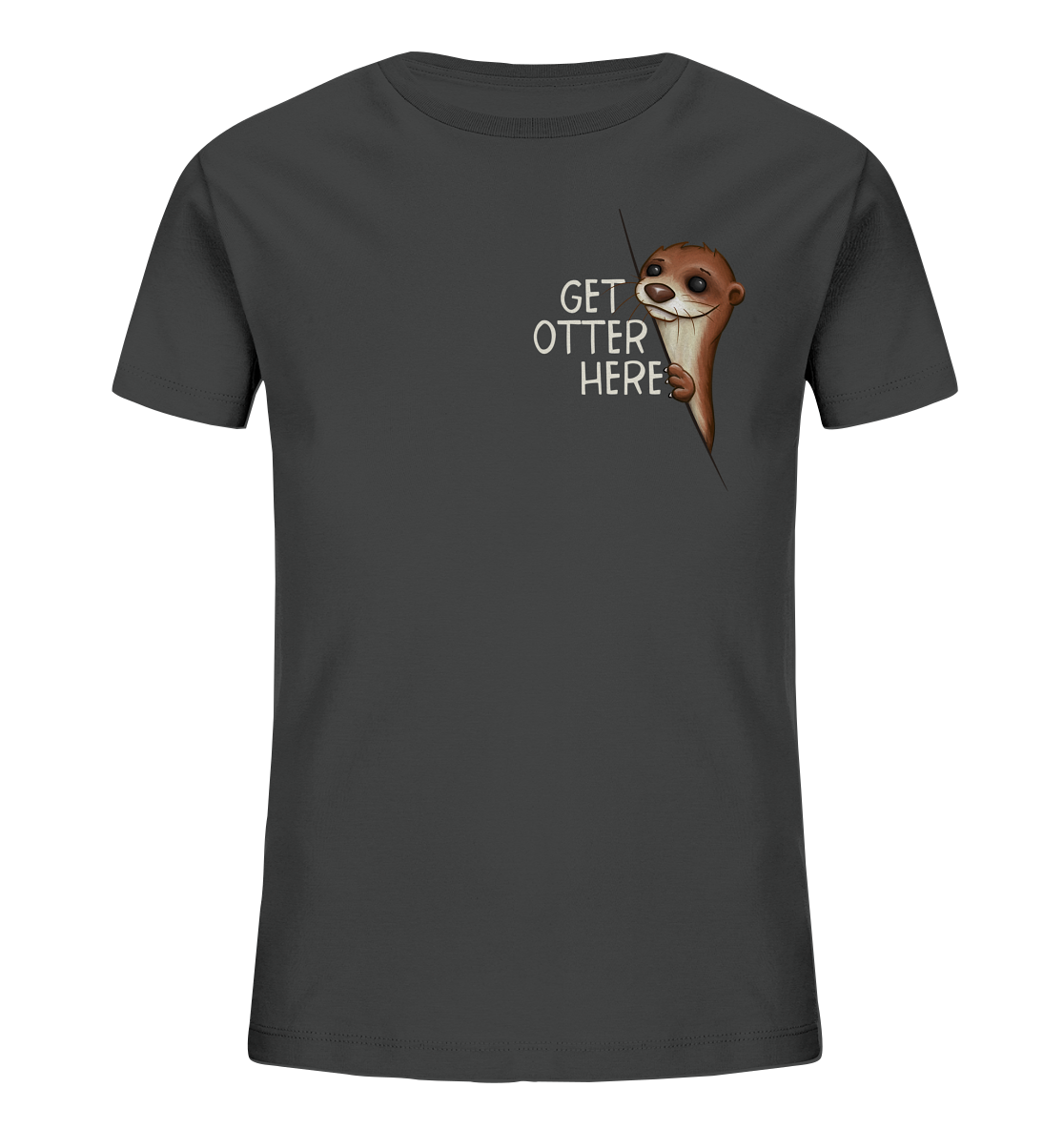 Get Otter Here | Lustiger Otter Kalauer - Kids Organic Shirt
