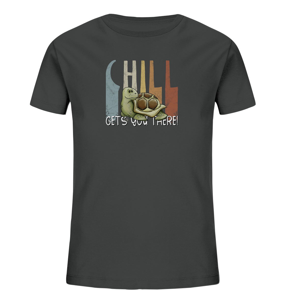 Gechillt gemütliche Schildkröte - Kids Organic Shirt