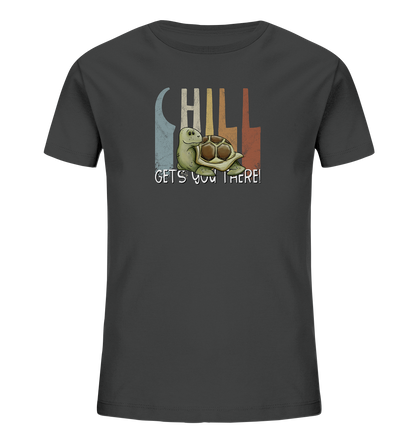Gechillt gemütliche Schildkröte - Kids Organic Shirt