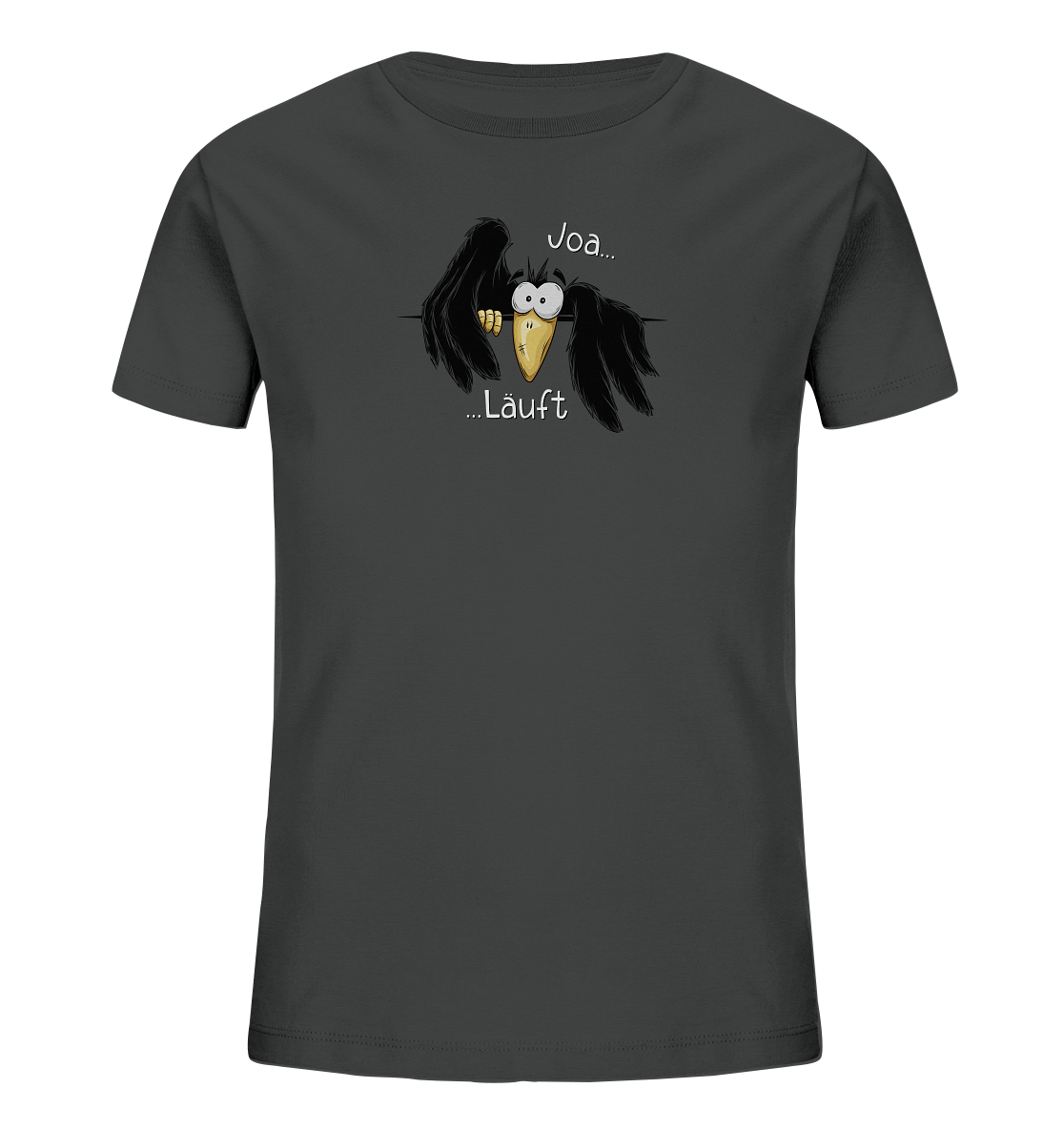 Joa Läuft Krähe gechillter Rabe - Kids Organic Shirt