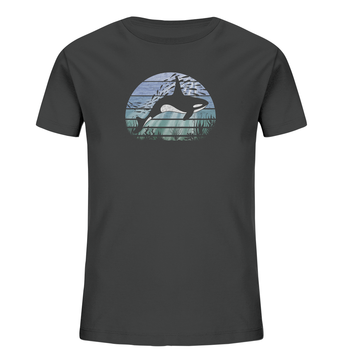 Retro Tiefsee Schwertwal Orca - Kids Organic Shirt