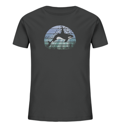 Retro Tiefsee Schwertwal Orca - Kids Organic Shirt
