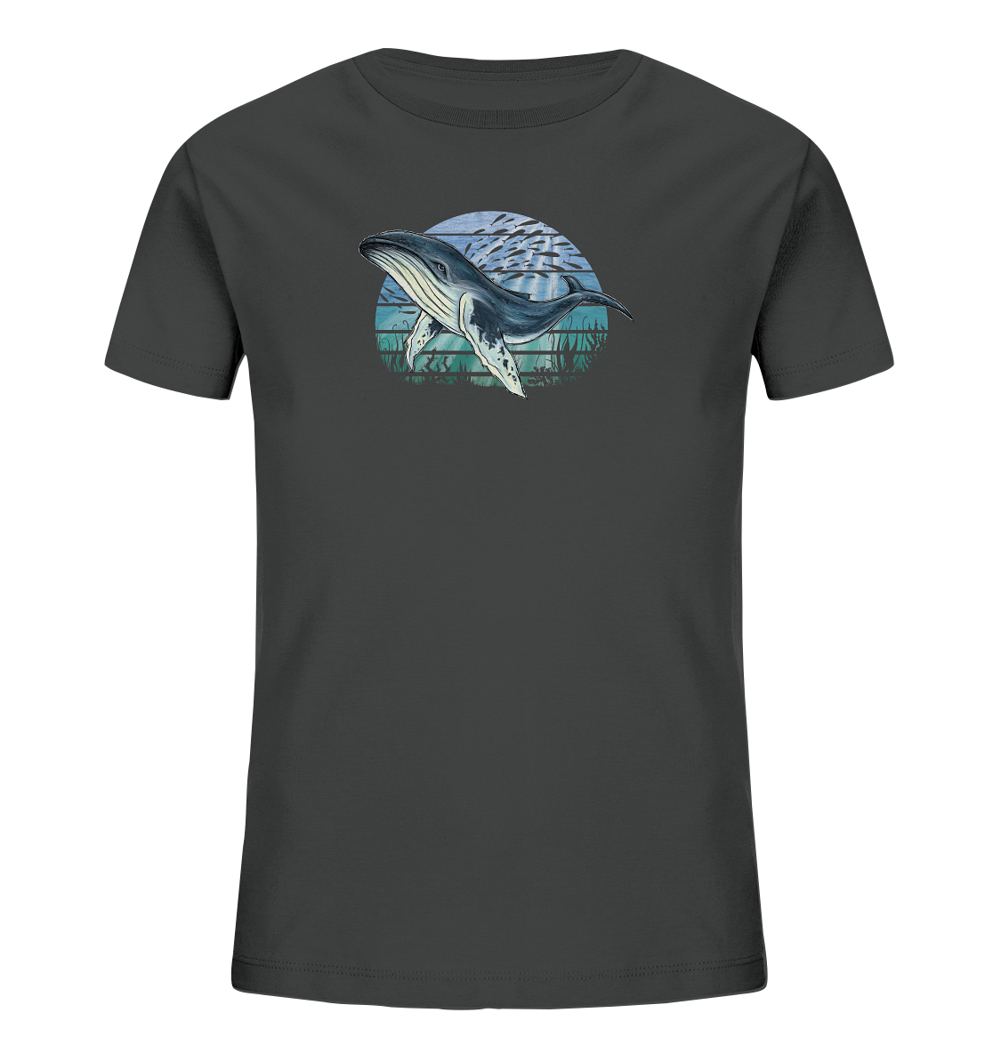 Retro Unterwasser Buckelwal - Kids Organic Shirt