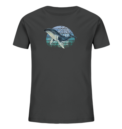 Retro Unterwasser Buckelwal - Kids Organic Shirt