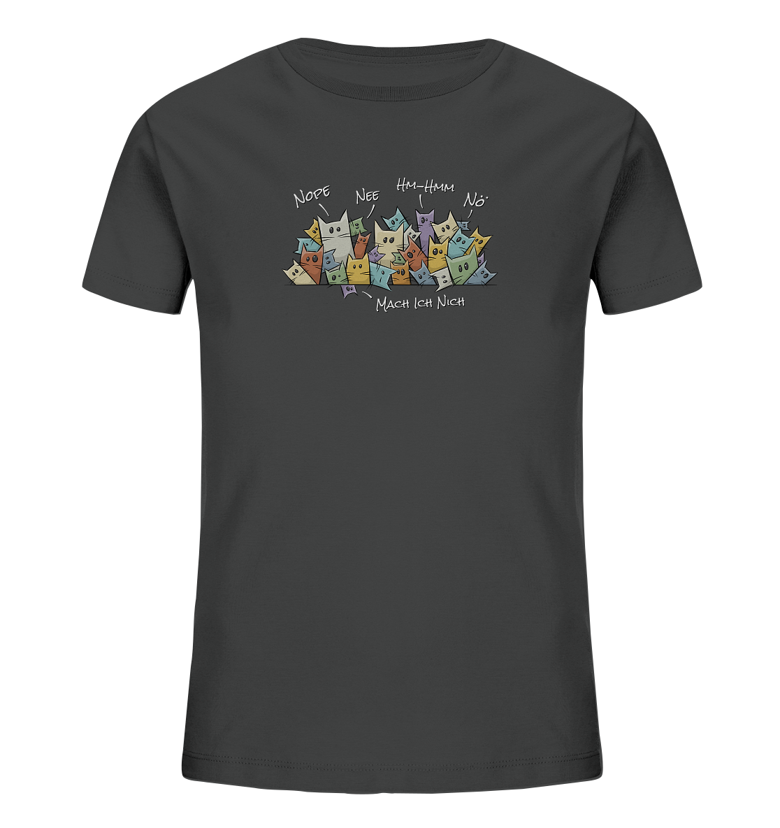 Nope, Nee, Nö Katzen - Kids Organic Shirt