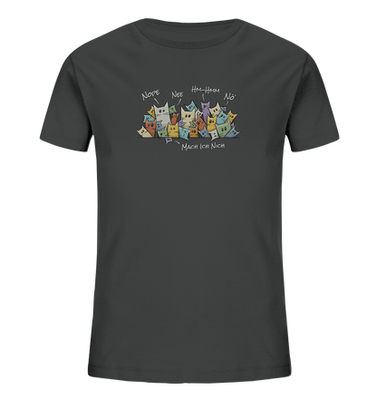 Nope, Nee, Nö Katzen - Kids Organic Shirt