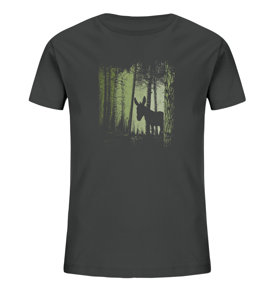 Esel im Zwielicht-Wald - Kids Organic Shirt