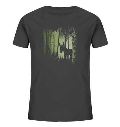 Esel im Zwielicht-Wald - Kids Organic Shirt