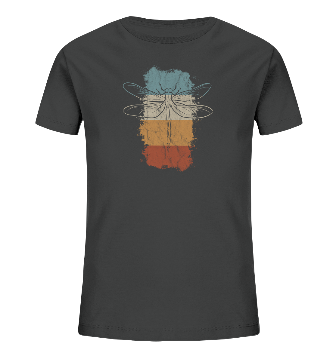 Retro Kunst Libelle | Vintage Dragonfly - Kids Organic Shirt