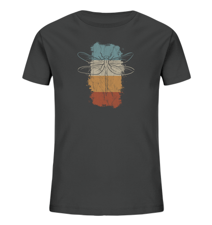 Retro Kunst Libelle | Vintage Dragonfly - Kids Organic Shirt