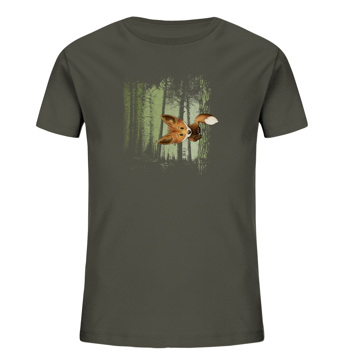 Fuchs im Zwielicht-Wald - Kids Organic Shirt
