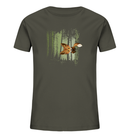 Fuchs im Zwielicht-Wald - Kids Organic Shirt