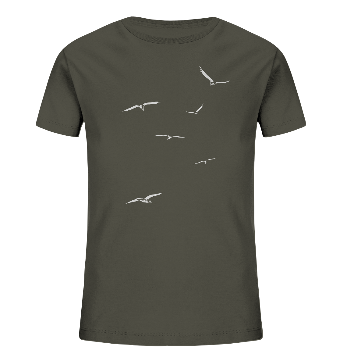 Vogelschwarm – Traum vom Fliegen - Kids Organic Shirt
