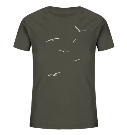 Vogelschwarm – Traum vom Fliegen - Kids Organic Shirt
