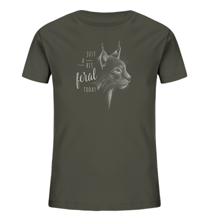 Just A Bit Feral Today! Wildkatze - Kids Organic Shirt