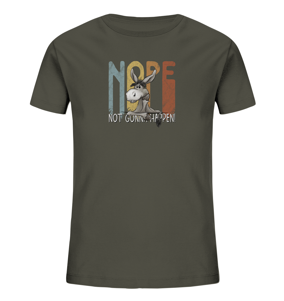 Nope | bockiger Esel - Kids Organic Shirt