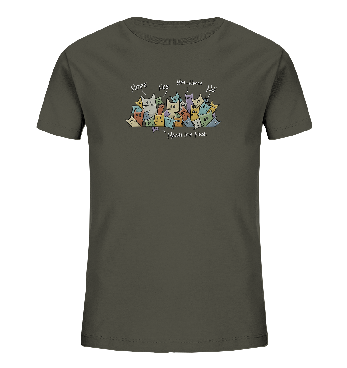 Nope, Nee, Nö Katzen - Kids Organic Shirt