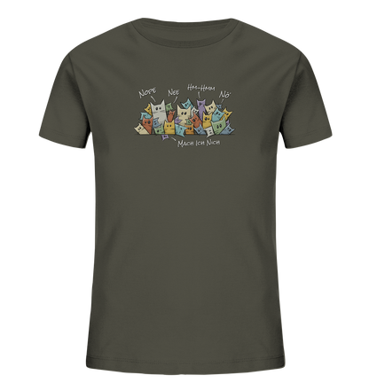 Nope, Nee, Nö Katzen - Kids Organic Shirt