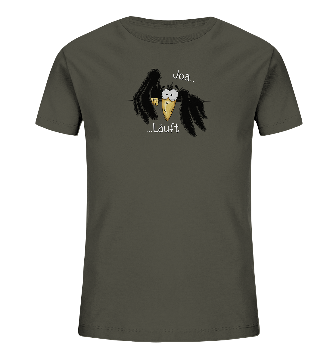 Joa Läuft Krähe gechillter Rabe - Kids Organic Shirt