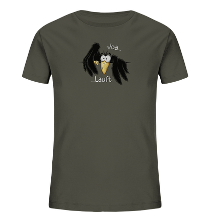 Joa Läuft Krähe gechillter Rabe - Kids Organic Shirt