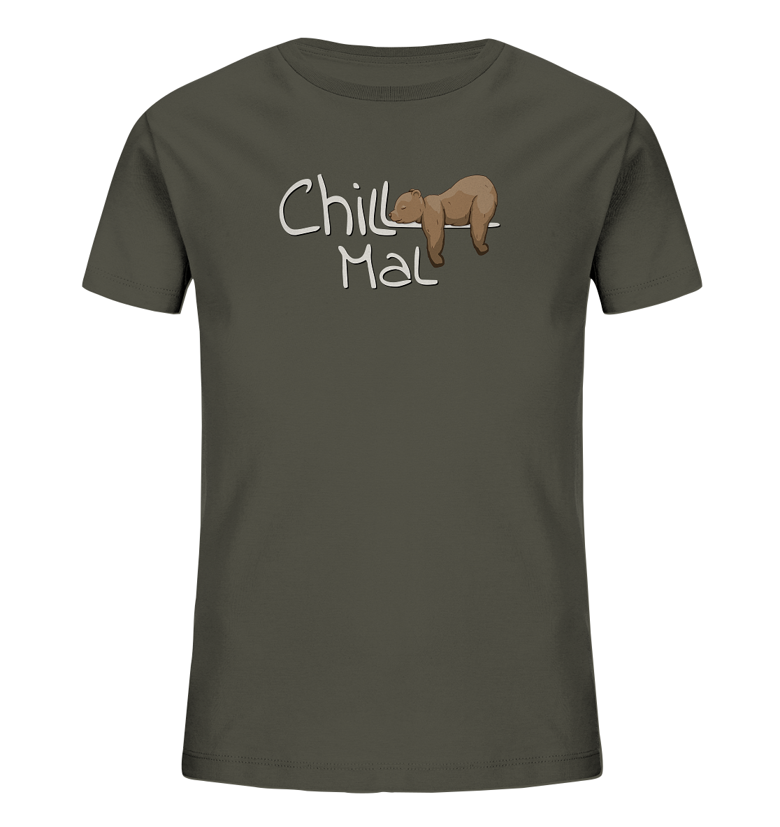 Chill Mal schläfriger Braunbär - Kids Organic Shirt