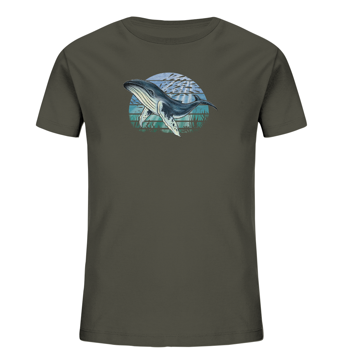 Retro Unterwasser Buckelwal - Kids Organic Shirt