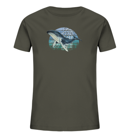 Retro Unterwasser Buckelwal - Kids Organic Shirt