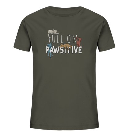 Full On Pawsitive! Gechillte Katzen - Kids Organic Shirt