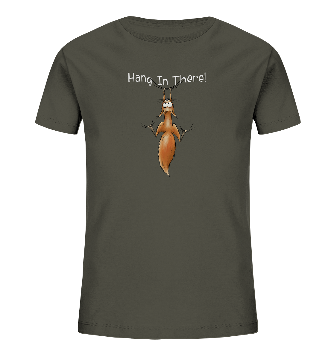 Hang In There | Lässiges Eichhörnchen - Kids Organic Shirt