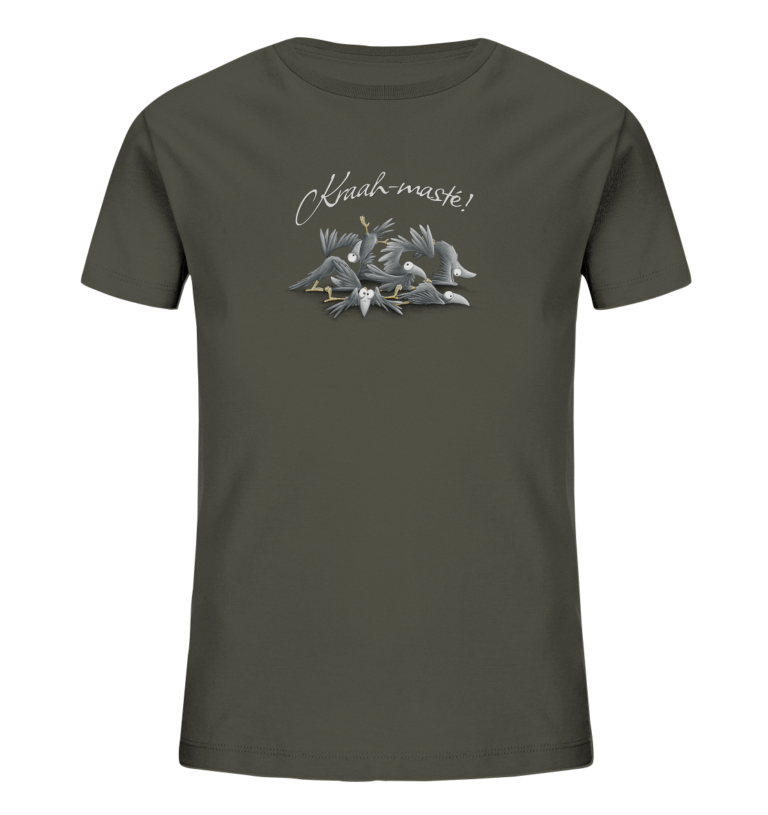 Kraah-masté! Yoga Raben Krähen - Kids Organic Shirt