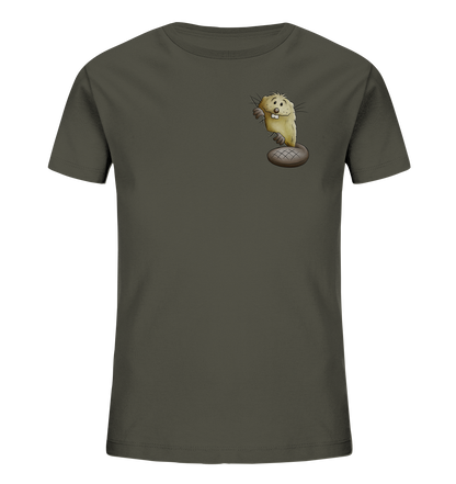 Lustiger frecher Biber - Kids Organic Shirt