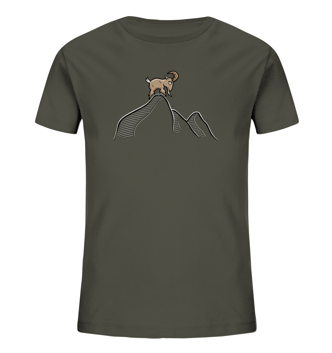 Ziegenbock in den Bergen - Kids Organic Shirt