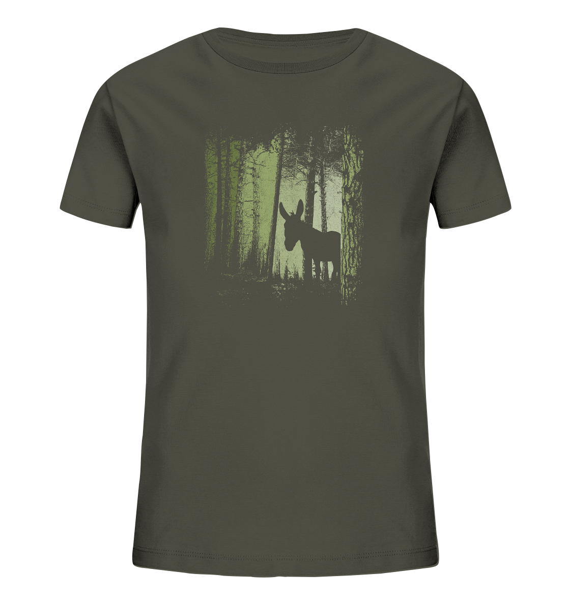 Esel im Zwielicht-Wald - Kids Organic Shirt