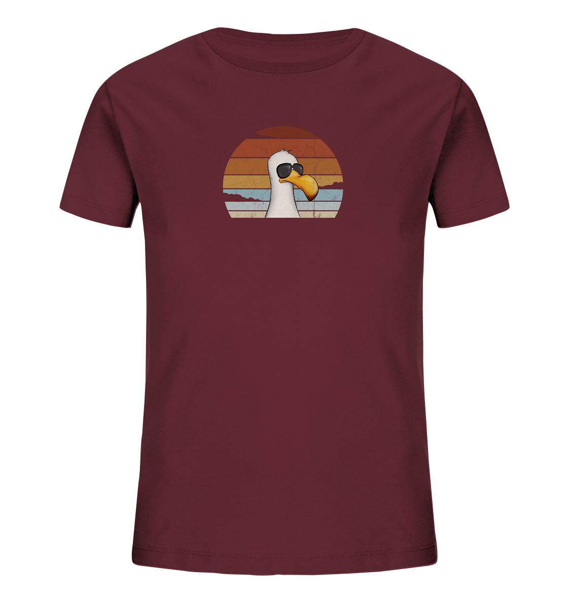 Cool lässige Retro Möwe - Kids Organic Shirt